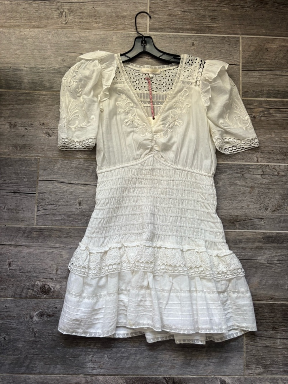 LoveShackFancy Antique White Dress